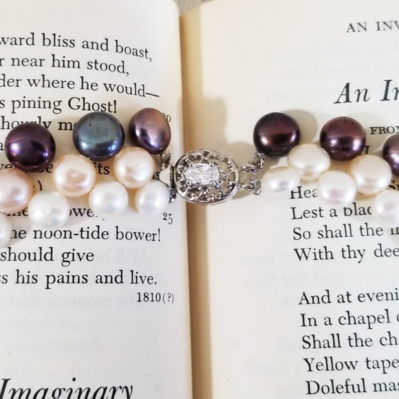 {nwt} Cultured Saltwater Pearl Statement Necklace - Picture 4 of 5